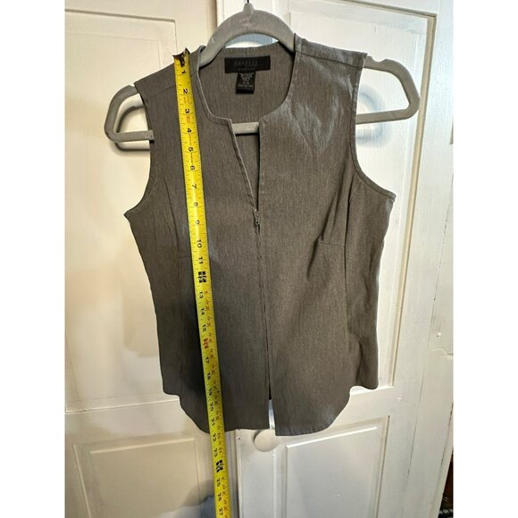 Express Women’s Stretch Full-Zip Vest – Gray Size 3/4 | Business Casual Workwear - Picture 4 of 5
